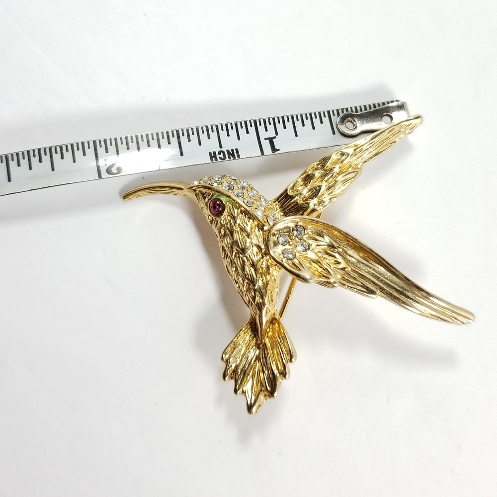 Hummingbird brooch - Picture 6 of 7